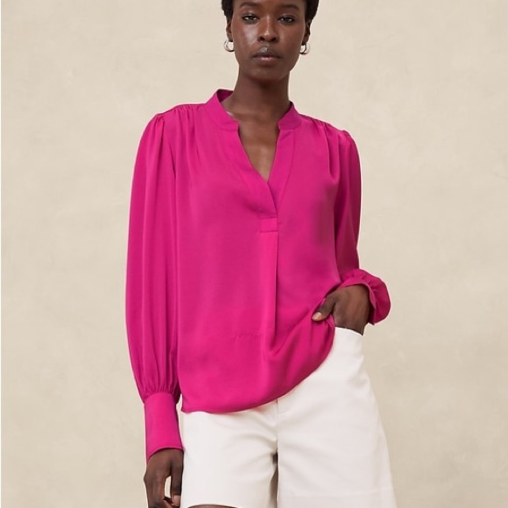 Banana Republic Fuchsia Blouse